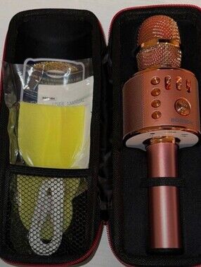Metallic Champagne Rose Gold Wireless Speaker Microphone BONAOK NIB